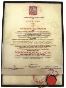 Nadanie tytułu Doctora honoris causa Politechniki Białostockiej Profesorowi Eugeniuszowi Dembickiemu